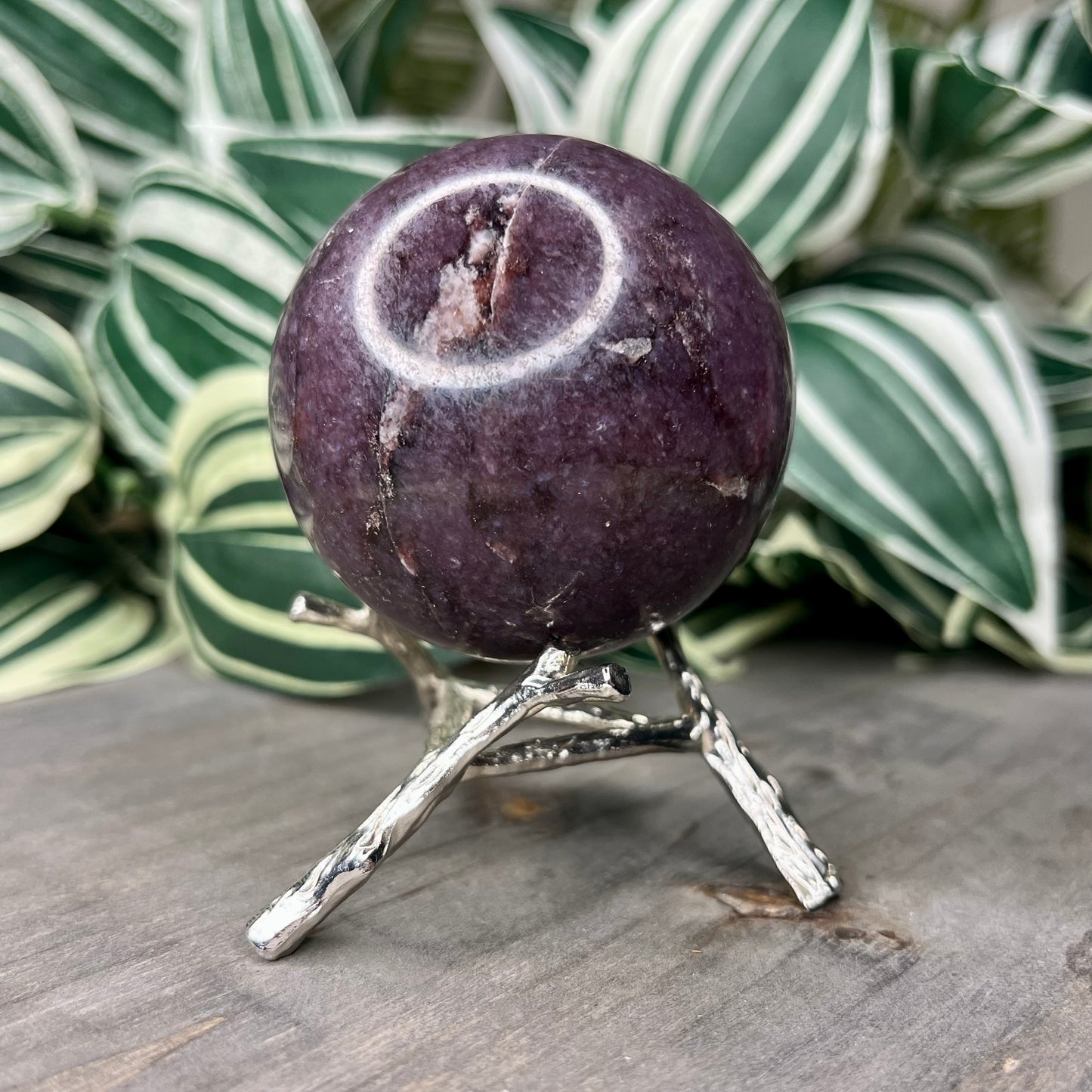 lepidolite sphere