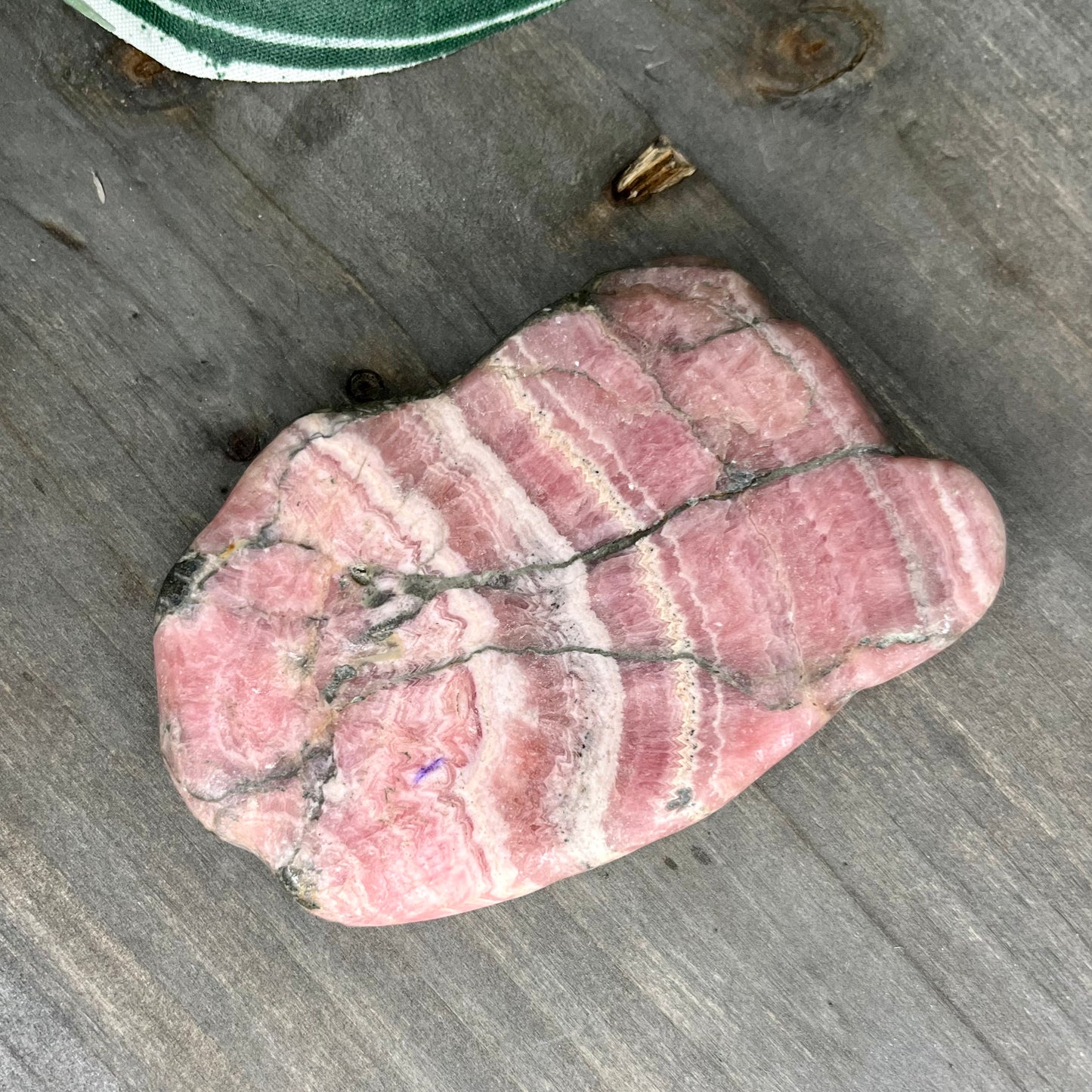 large rhodochrosite slab