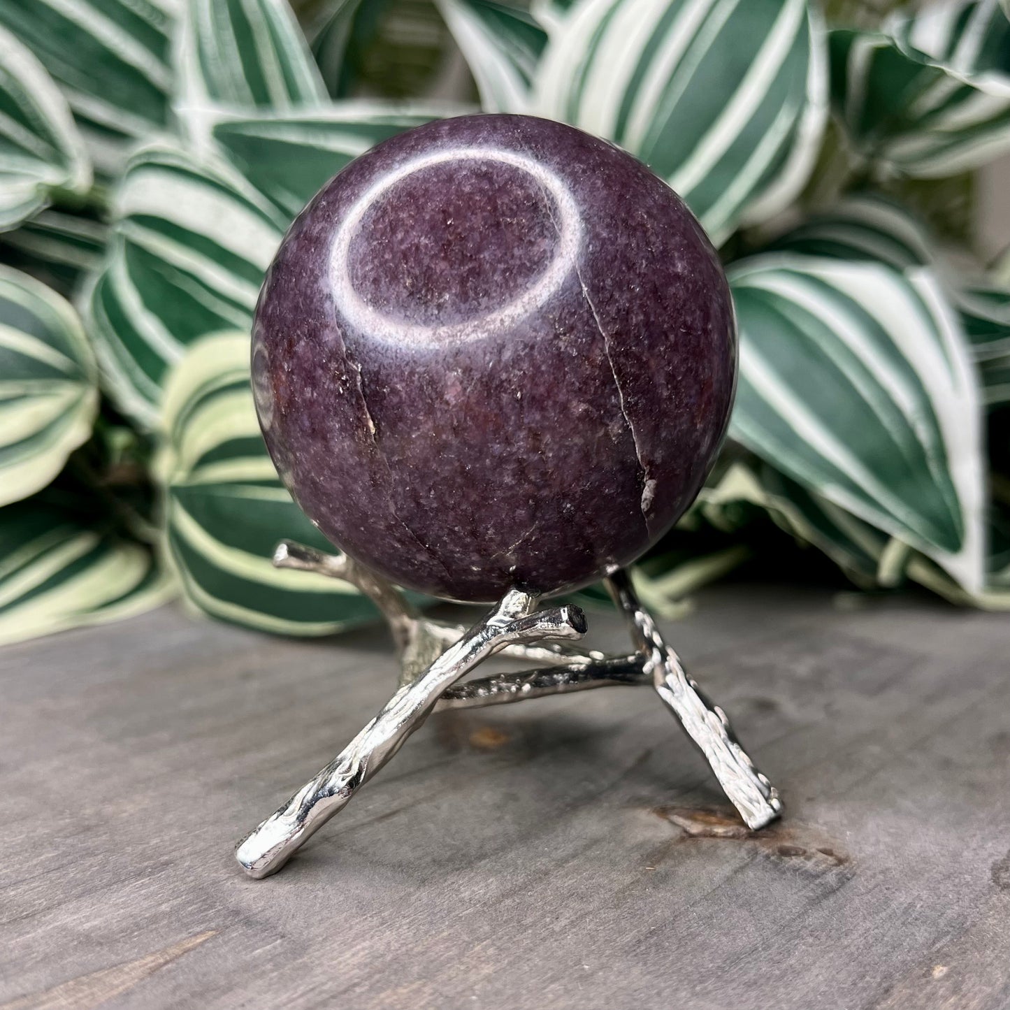 lepidolite sphere