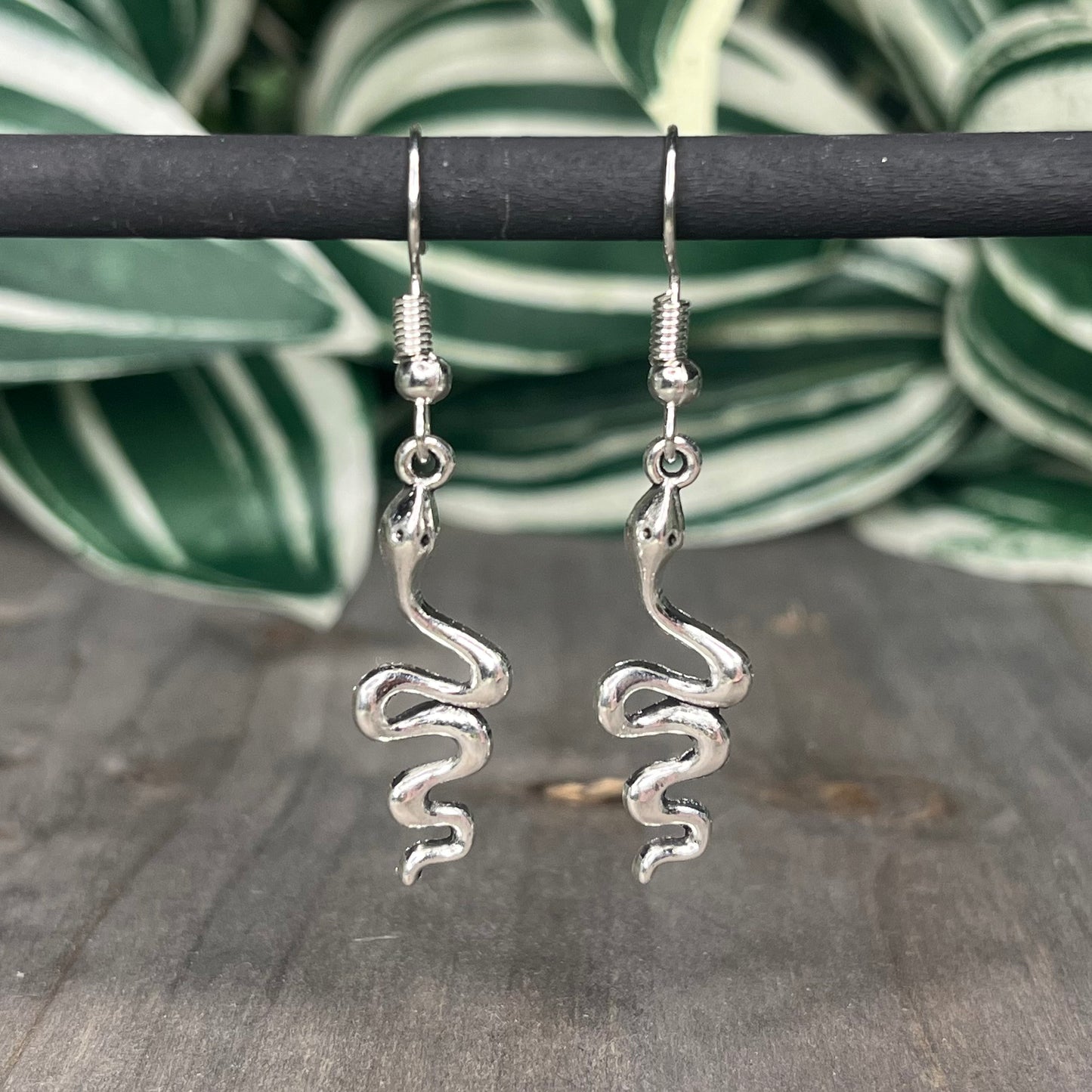 silver snake dangles