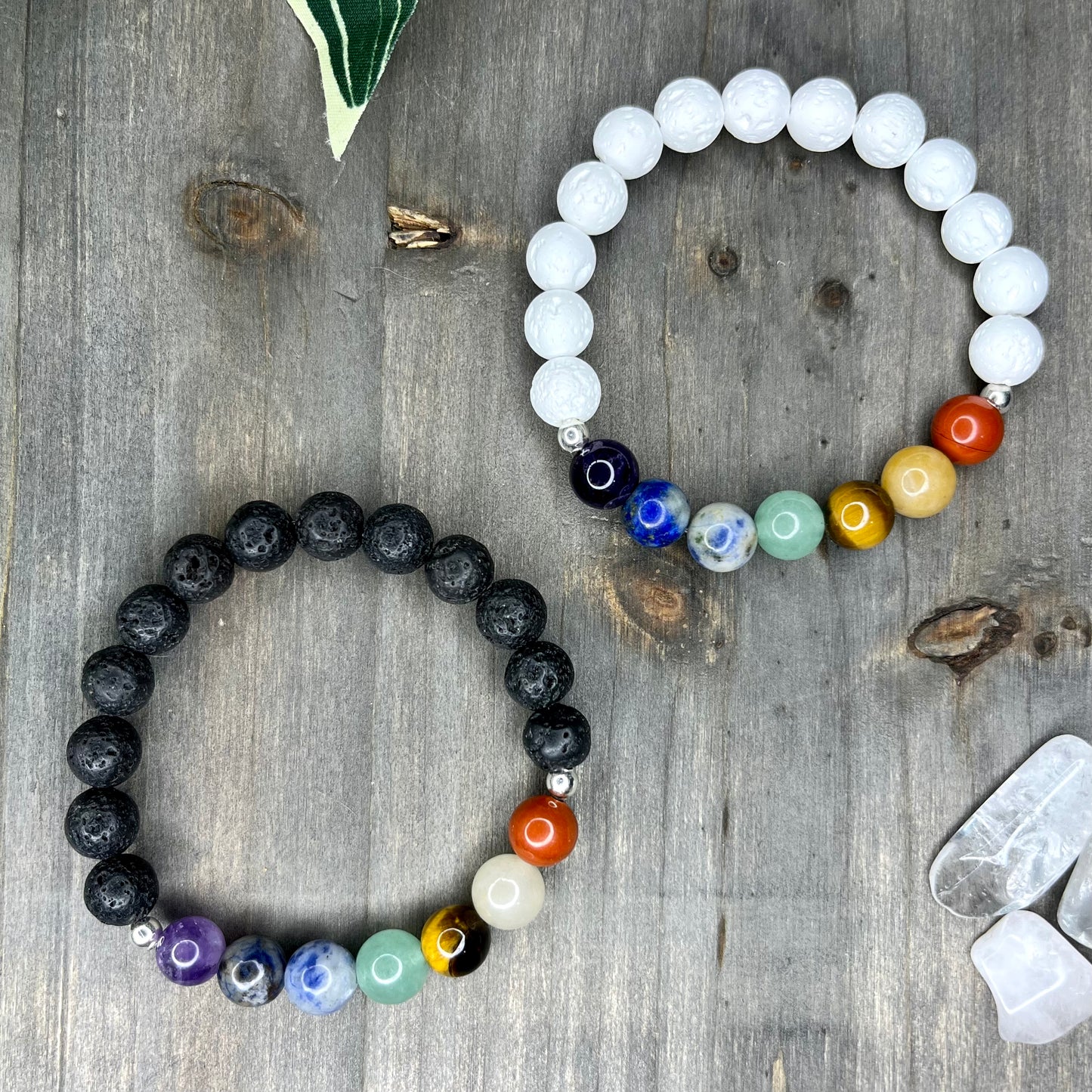 chakra + lava stone bracelet