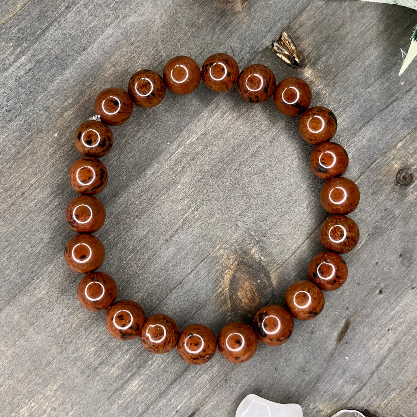 mahogany obsidian bracelet