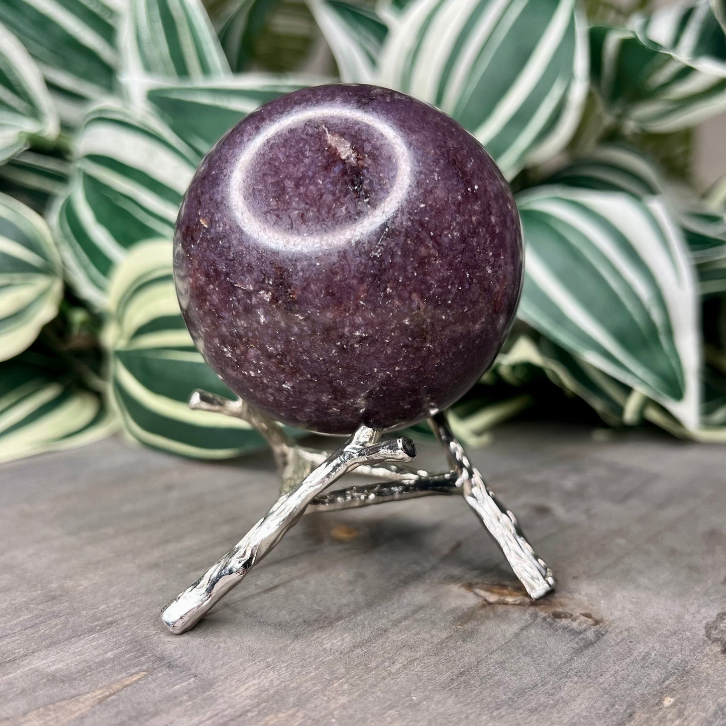 lepidolite sphere