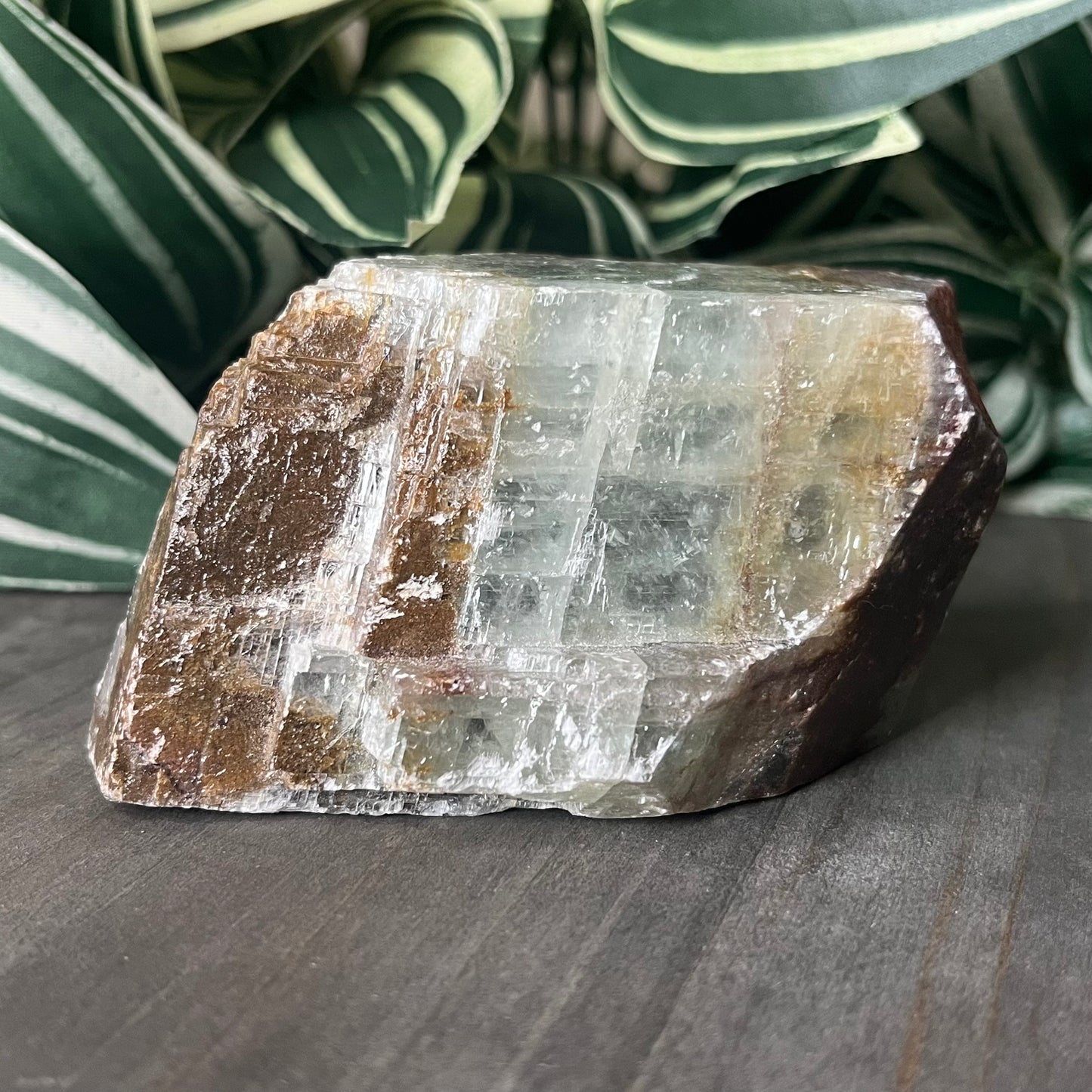 raw green calcite