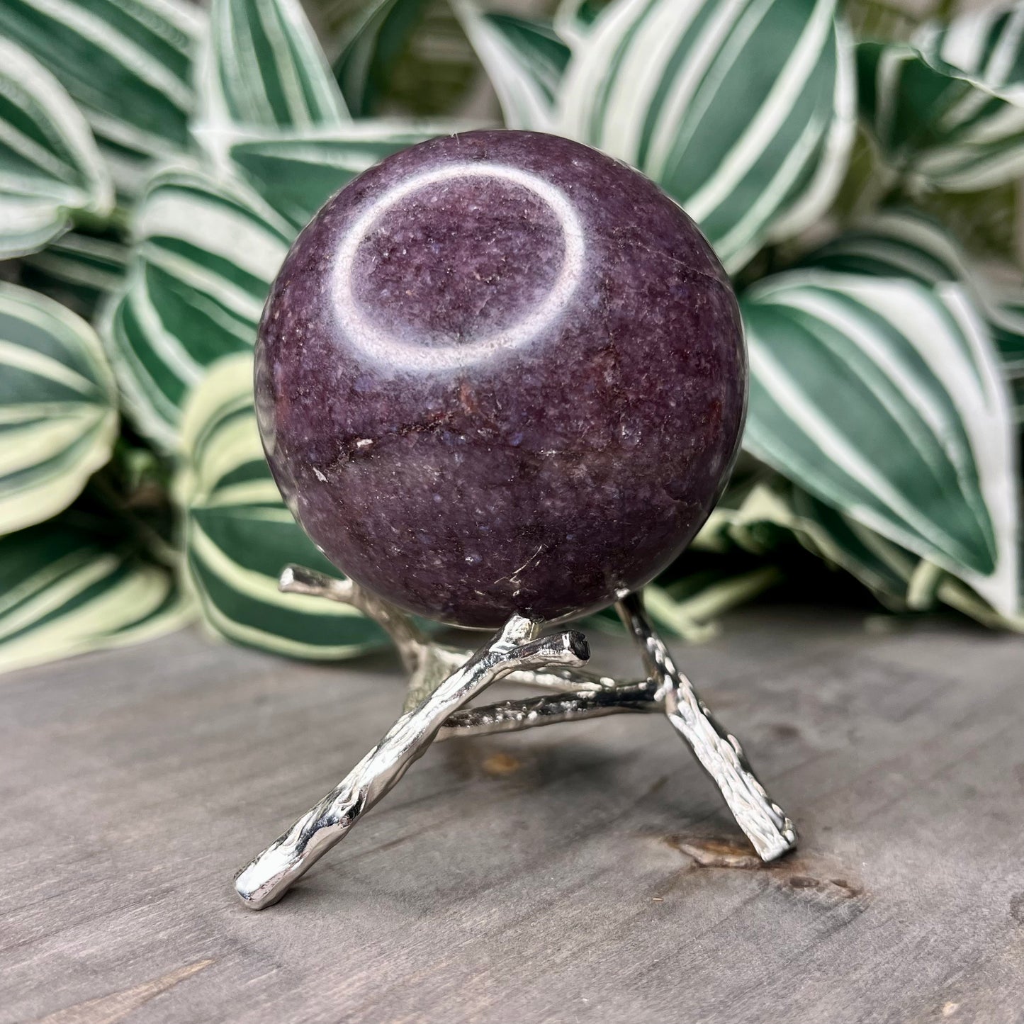 lepidolite sphere