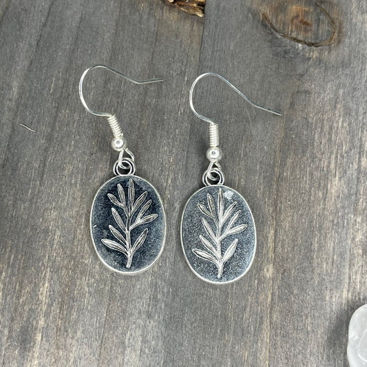 silver leaf signet dangles