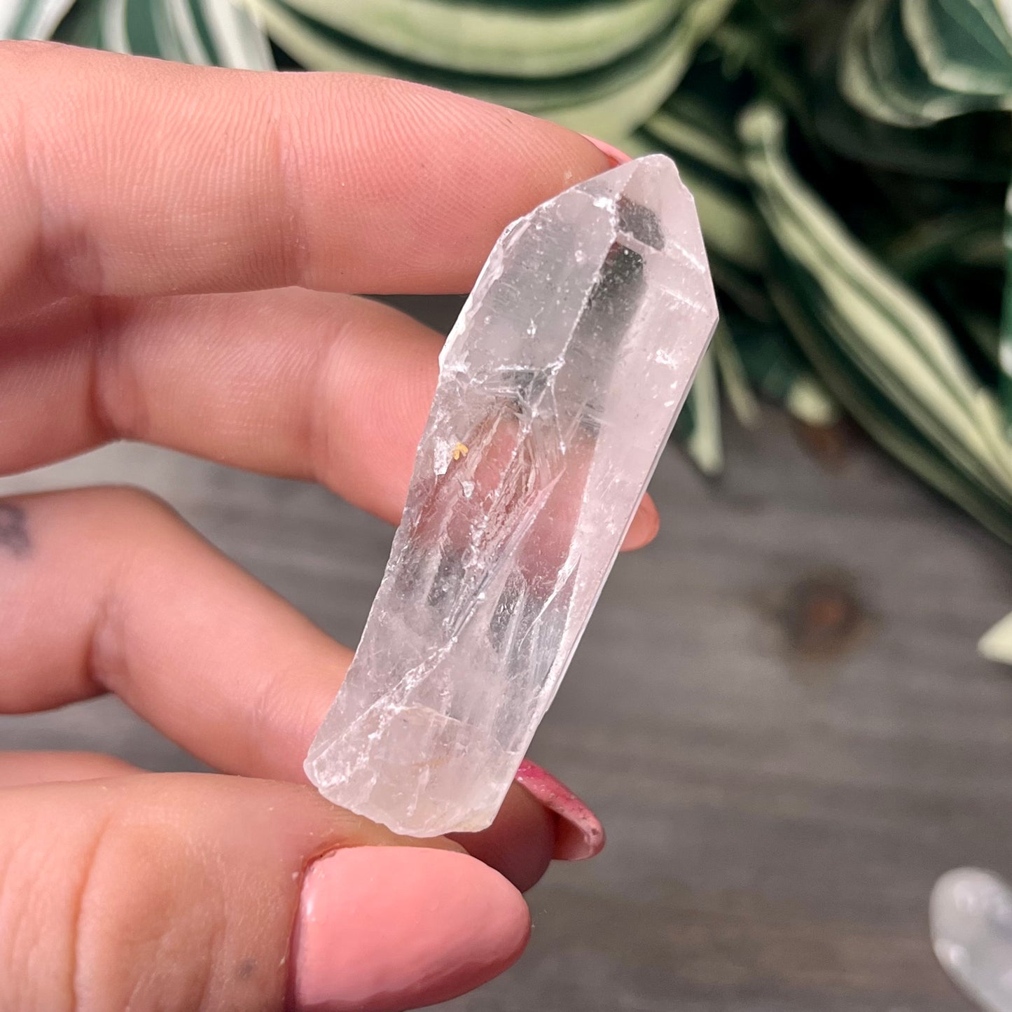 raw clear quartz point