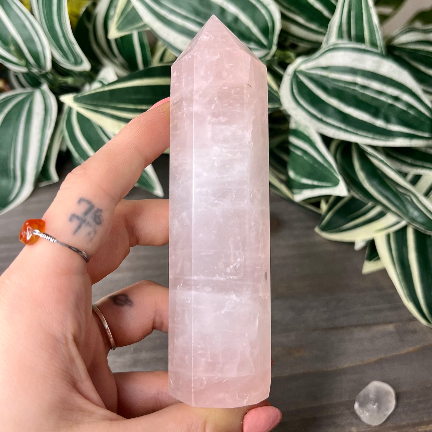 rose quartz tower (large)