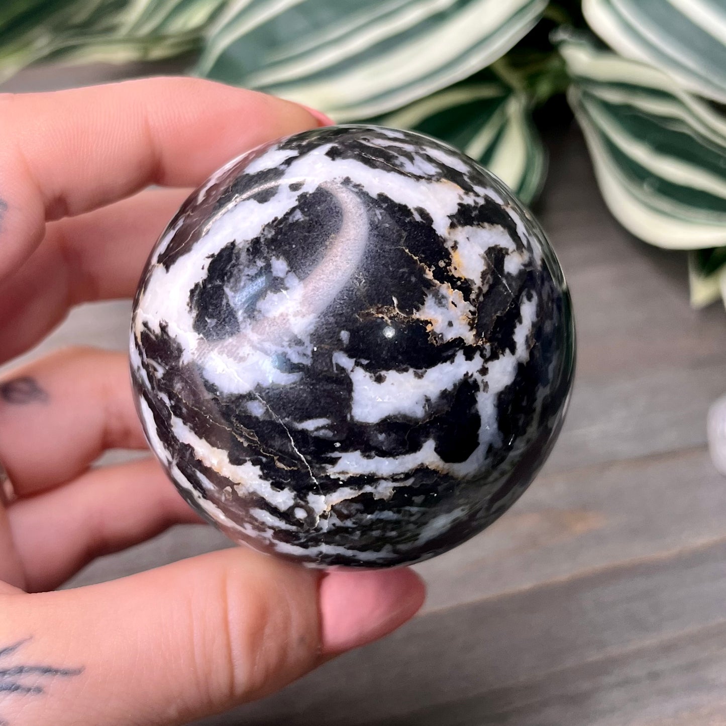 zebra jasper sphere