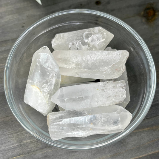 raw clear quartz point