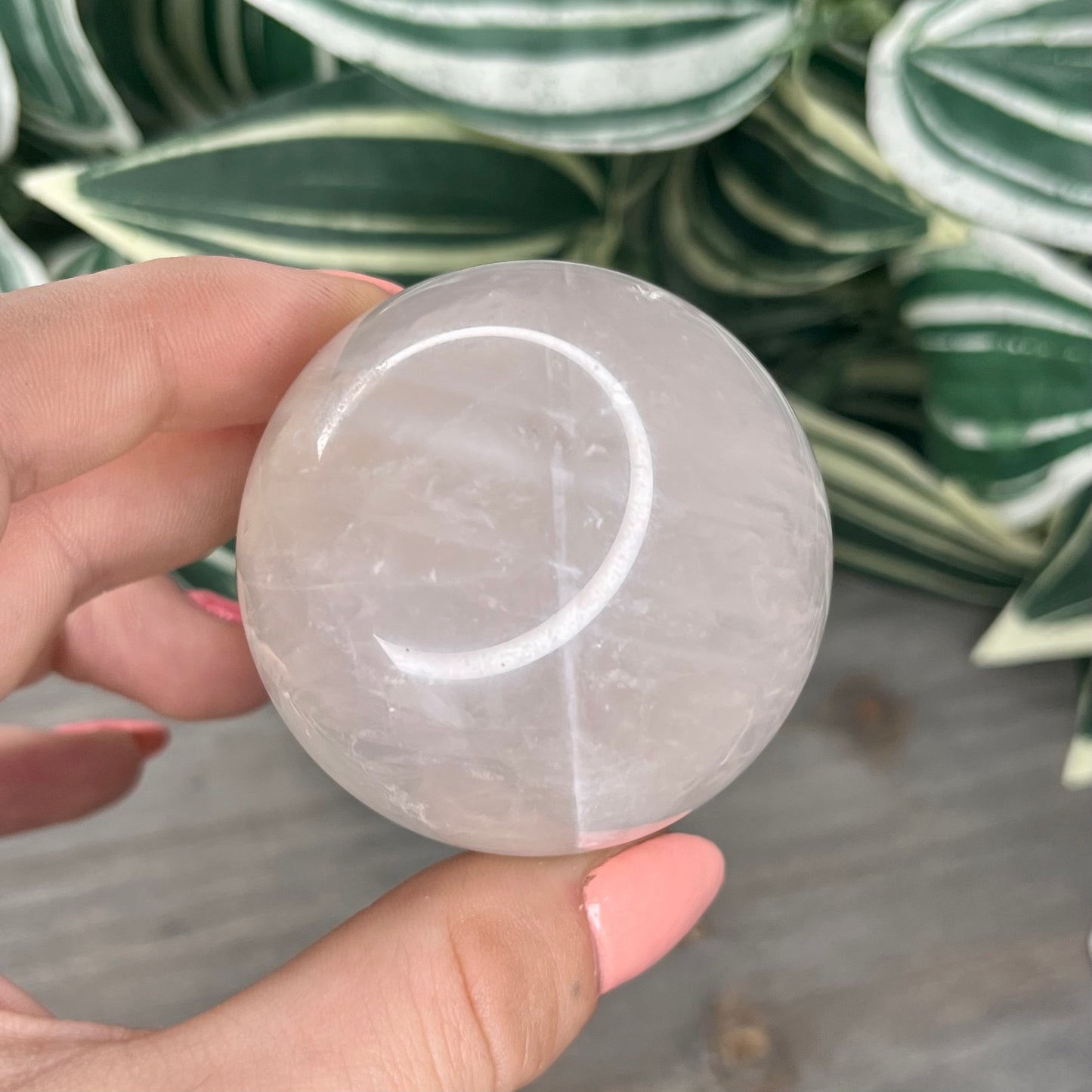 blue rose quartz sphere