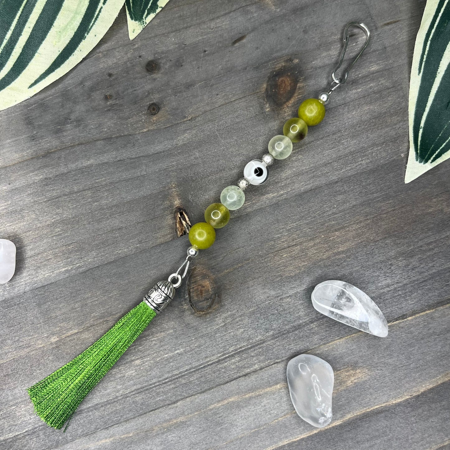 evil eye tassel keychain